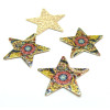 Pendentifs breloques Stardust Etoile 25mm  Doré