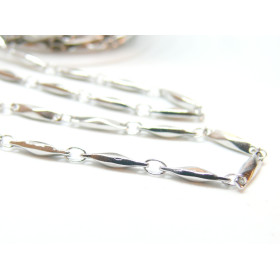 Chaine maille fantaisie en acier Inoxydable finition Argenté