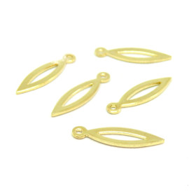 Pendentifs Navette 19.5 mm Acier Inoxydable 201 coloris Doré, Bijoux DIY