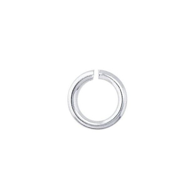 Anneaux de jonction 7 par 0,9mm, métal finition ARGENT PLATINE