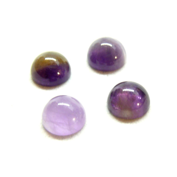 cabochons demi-perles 8 mm en améthyste – Coloris 30