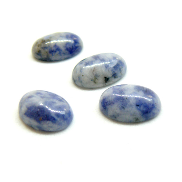 Cabochons 8 x 10 mm – Jaspe Bleu – Coloris n°45