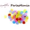 Fleurs acrylique multicolores 10 par 7mm