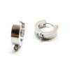 Boucles d'oreilles Dormeuses, créoles 9mm avec anneau d'attache,  Acier Inoxydable 316