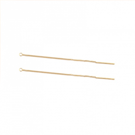 Chaines pour boucle d'oreille 13 cm, Acier Inoxydable 304, finition Doré