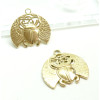 Pendentifs, Amulette Scarabée Egyptien 25mm, Acier Inoxydable 304, finition Doré à l'or fin 18K, Placage IONIQUE