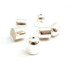 Embouts, CYLINDRES Argent Vif 10mm, pour Cordon
