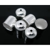 Embouts, CYLINDRES Argent Vif 10mm, pour Cordon