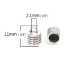 Coupelles, caps, embouts type ressort Trou 5mm, métal couleur Argent Antique