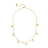Collier Multi Etoile 40cm, Acier Inoxydable 304, finition Doré à l'or fin 14K, Placage IONIQUE