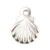 Pendentifs Coquille Saint Jacques 9mm, Acier Inoxydable 304, finition Argenté