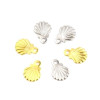 Pendentifs Coquille Saint Jacques 9mm, Acier Inoxydable 304, finition Argenté
