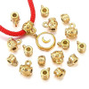 Bélières Boho Chic 5mm, Acier Inoxydable 304, finition Doré à l'or fin 18K, Placage IONIQUE