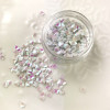 Boites imitation Nacre paillette, forme Cœur pour inclusion résine, scrapbooking, DIY pour nail art, scrapbooking
