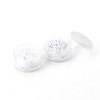 Boites imitation Nacre paillette, forme Cœur pour inclusion résine, scrapbooking, DIY pour nail art, scrapbooking