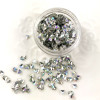 Boites imitation Nacre paillette forme Cœur  pour inclusion résine, scrapbooking, DIY pour nail art, scrapbooking, DIY