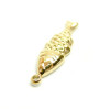 Pendentif Poisson 22.5mm, Acier Inoxydable 304, finition Doré, Placage IONIQUE