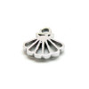 Pendentif Coquille Saint Jacques 10mm, Acier Inoxydable 304, finition Argenté