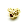 Bélière Boho Chic , Acier Inoxydable 304, finition Doré à l'or fin 18K, Placage IONIQUE