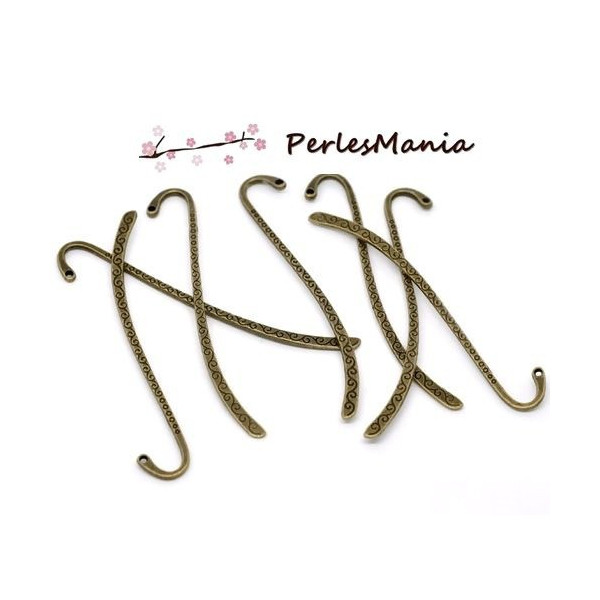 Supports de Marques page tige à customiser, métal finition BRONZE