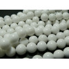 Perles Rondes 8 mm, Jade BLANC