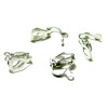 Boucles d'oreille CLIPS avec anneau d'attache, d'accroche, Laiton finition Argent Platine