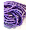 Perles rondelles, Heishi effet Nacrées, pâte polymère 6 par 1mm, couleur 01J Violet
