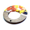 Pendentif Cercle en Bois et Résine 38 mm