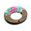 Pendentif Cercle en Bois et résine 38mm