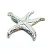 Pendentif Etoile de mer 35mm, Acier Inoxydable 304, finition Argenté