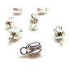 Embouts CYLINDRES POUR CORDON 3mm, métal ARGENT ANTIQUE