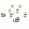 Embouts CYLINDRES POUR CORDON 3mm, métal ARGENT ANTIQUE
