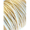 Cordon Blanc et fil métallisé doré 2mm coloris 800