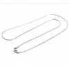 Collier Princesse 45cm - maille serpent 1.2 mm - Acier Inoxydable 304 finition Argent Platine