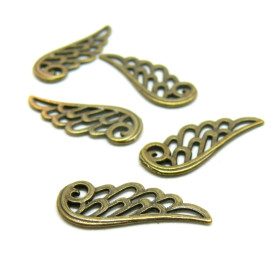 Pendentifs Aile d’ange 24mm – Laiton Finition Bronze