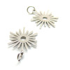 Pendentifs avec anneau, Soleil 13mm, Acier Inoxydable 304, finition Argent Platine