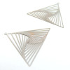 Estampes Pendentifs Filigrane Triangle 38 mm – Acier Inoxydable Finition Argent