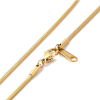 Collier chaine serpent 1.5 mm, Acier Inoxydable 304, finition Doré à l'or fin 14K, Placage IONIQUE