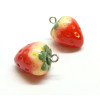 Pendentifs Fraise 22mm,Acrylique