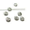 Perles intercalaires Fleurs, metal couleur ARGENT ANTIQUE