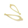 Connecteurs Goutte allongée 30mm – Laiton Doré à l'or fin 24K