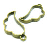 Pendentifs Aile d'ange 36mm, Idéal pour inclusion résine, Laiton finition Bronze
