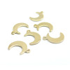 Pendentifs Lune 11mm – Acier Inoxydable 304 Doré à l'Or fin 24K