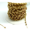 Chaine maille Bille 3mm – Acier Inoxydable 304 Doré Placage IONIQUE