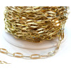 Chaine Fantaisie, Acier Inoxydable 304, finition Doré à l'or fin 18K, Placage IONIQUE