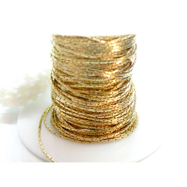 Chaine, maille Grain de Riz 0.8mm, Acier Inoxydable 304, finition Doré, Placage IONIQUE