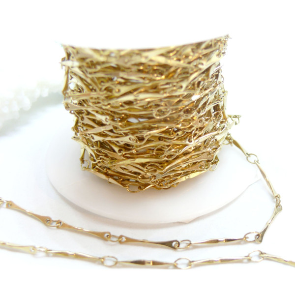 Chaine, maille Tige 13.5mm, Acier Inoxydable 304, finition Doré, Placage IONIQUE