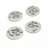 Pendentifs Connecteurs Yoga Ohm 12mm – Acier Inoxydable 304 Argenté