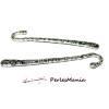 Marques page TIGE style Vintage, métal finition Argent Antique