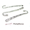 Marques-pages TIGE style Vintage – Laiton Argent Vif